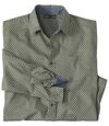 Popelin-Hemd New West mit Micromotiv Atlas For Men