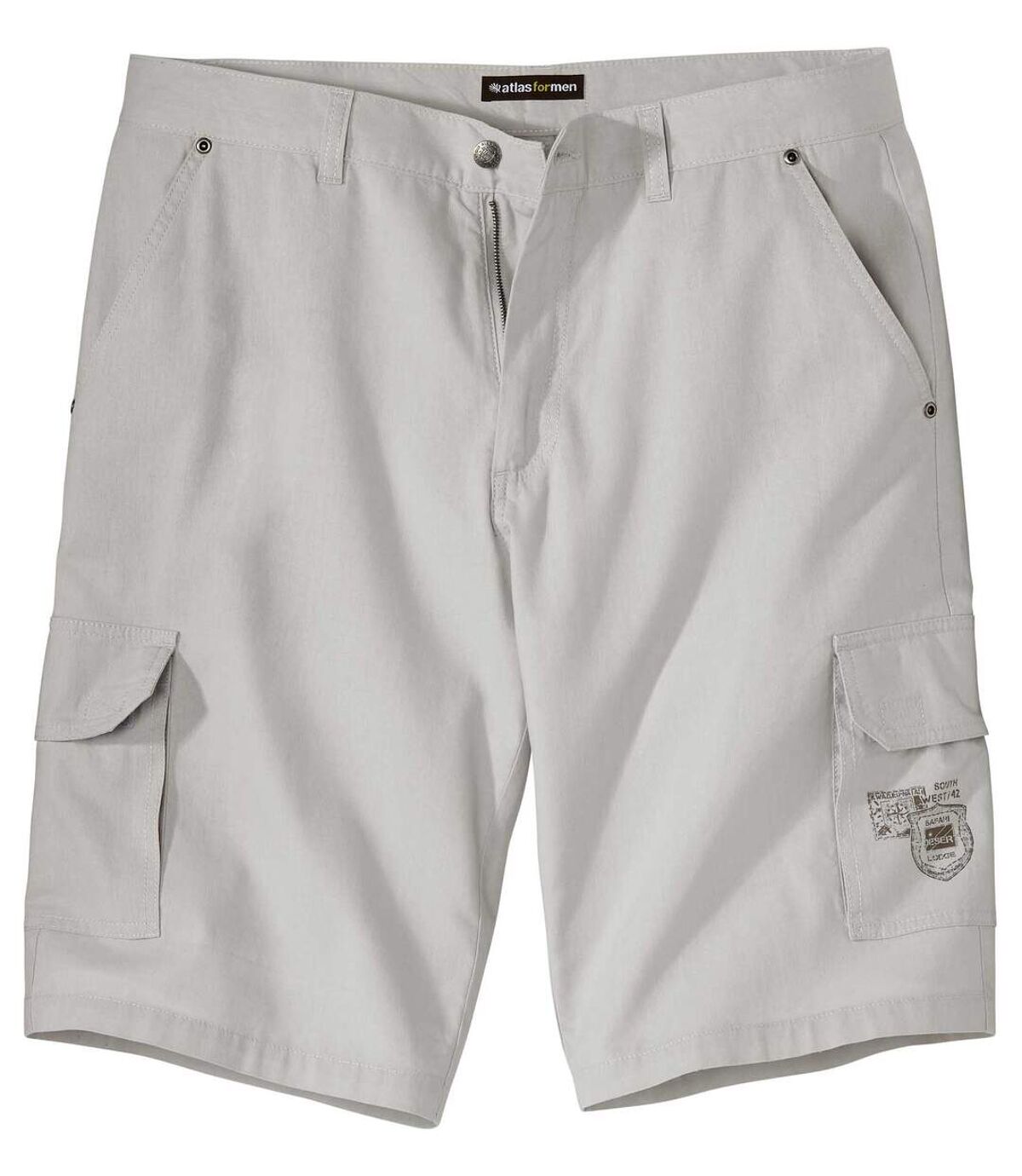 Men's Light Grey Cargo Shorts Atlas For Men