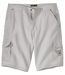 Men's Light Grey Cargo Shorts
