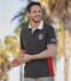 Men's Sporty Polo Shirt - Anthracite Red