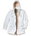 Women’s Quilted Water-Repellent Parka Coat - Off-White