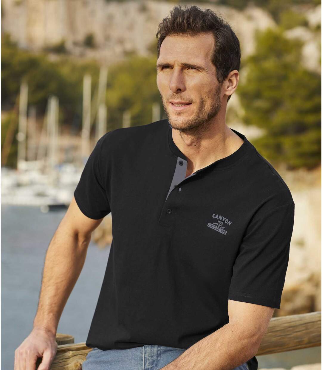 3er-Pack Henley-Shirts Canyon Expedition Atlas For Men
