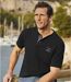 Pack of 3 Men's Casual T-Shirts - Yellow Blue Black