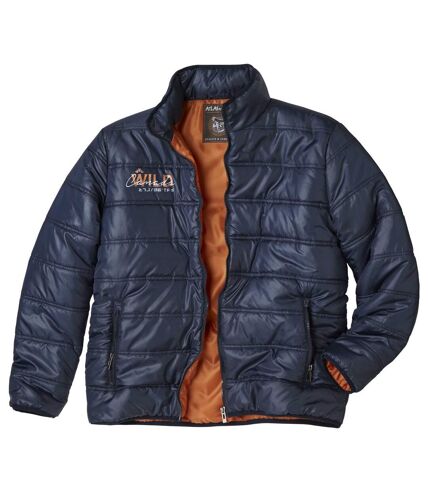 Men's Blue Quilted Lightweight Winter Puffer Jacket
