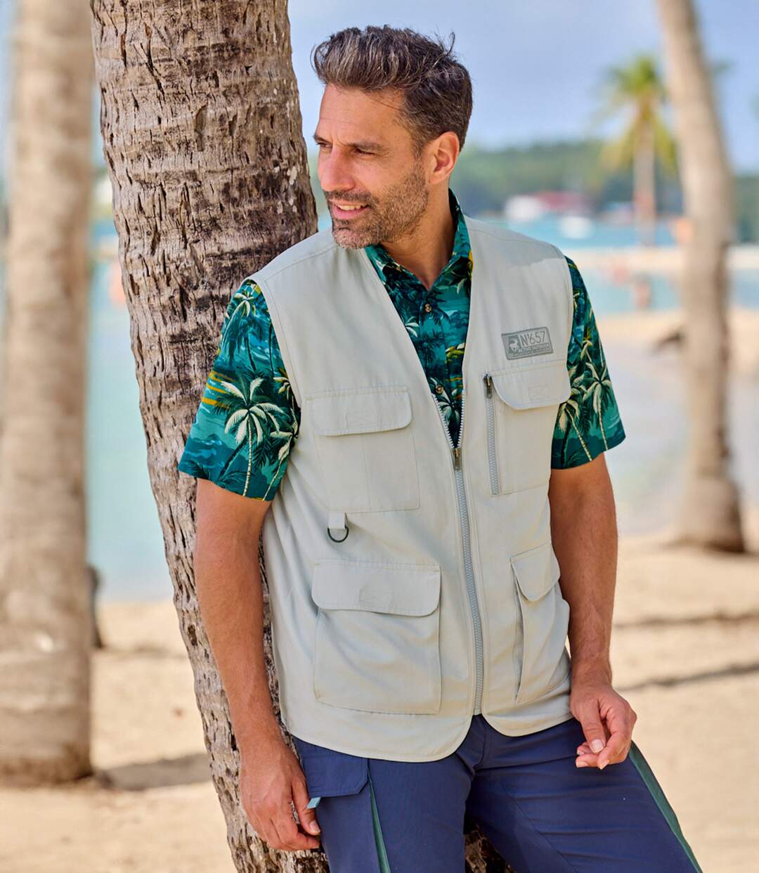 Gilet Reporter Zippé-4