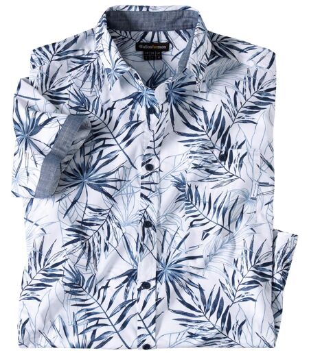 Men's White Hawaiian Shirt