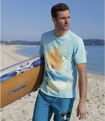 Tričko s potlačou Pacific Surf