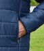 Men's Navy Padded Jacket - Full-Zip