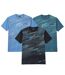 Le Lot de 3 Tee-Shirts Flammés Sporting-1