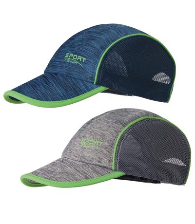 Zestaw 2 wzorzystych czapek sportowych z daszkiem