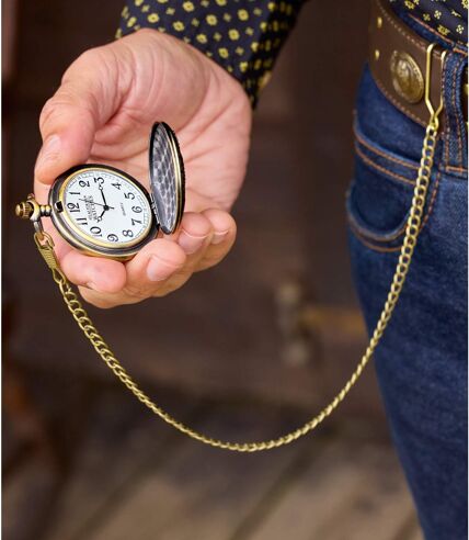 Men's Gold Pocket Watch