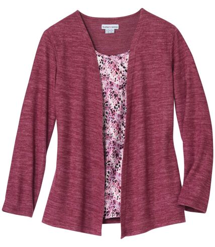 Women's Pink 2-in-1 Top