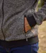 Le Gilet Molleton Zippé Chiné-5