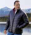 Men's Lightweight Mountain Puffer Jacket - Black - Water-Repellent Atlas For Men