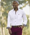 Men's White Poplin Shirt Atlas For Men