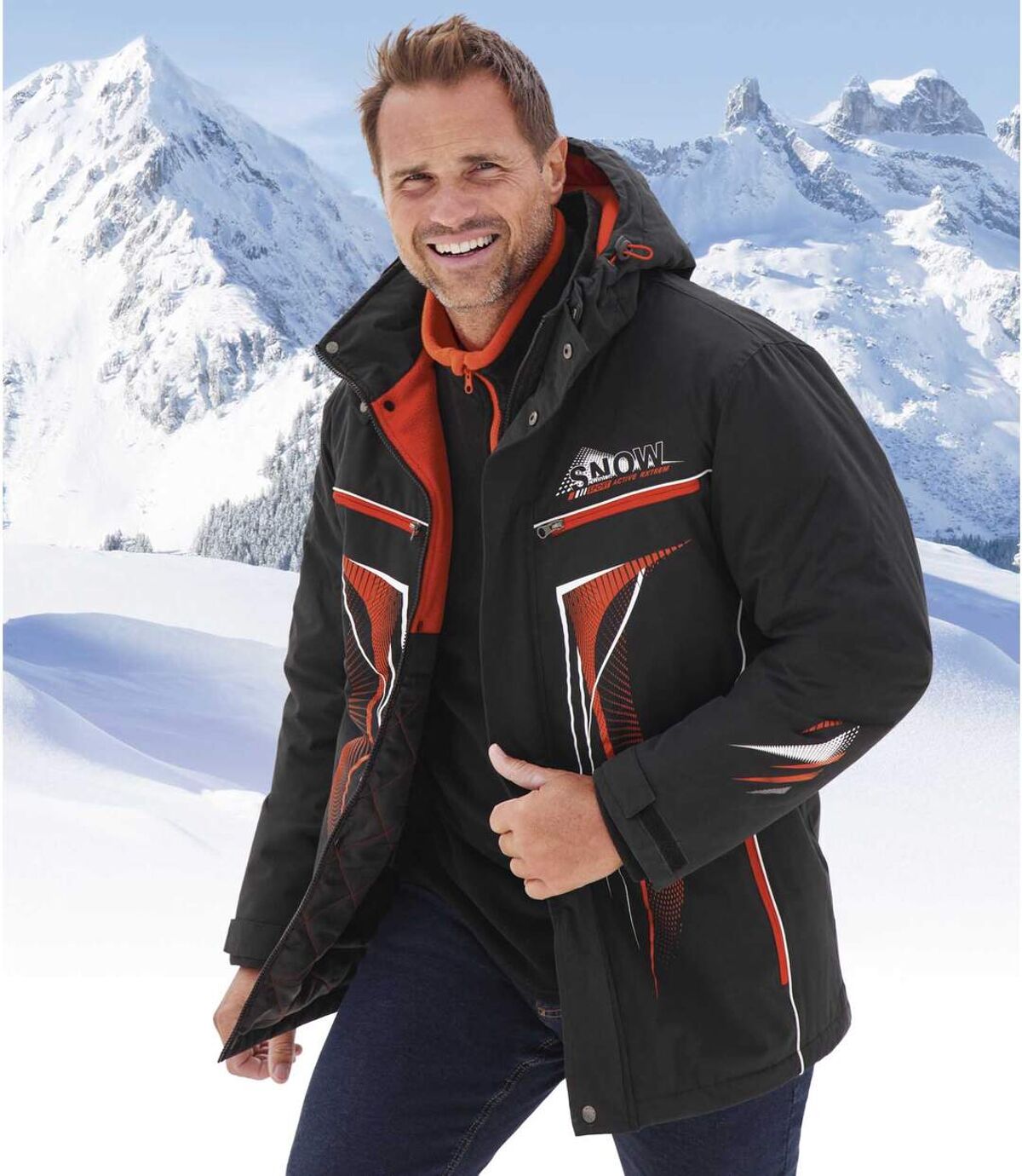 Ski-Jacke mit Kapuze Winter Sport Atlas For Men