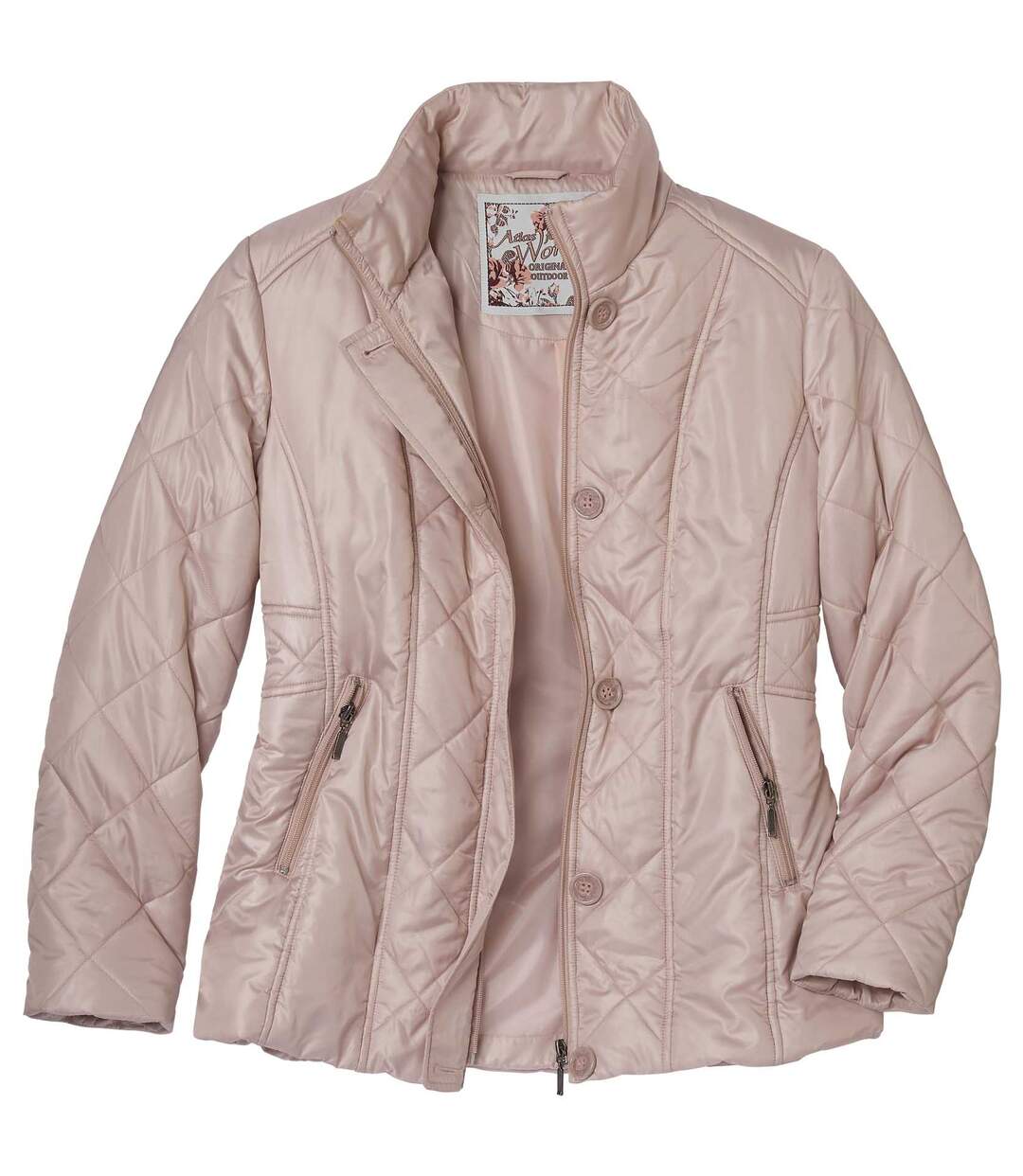 Women's Powder Pink Padded Jacket Atlas For Men