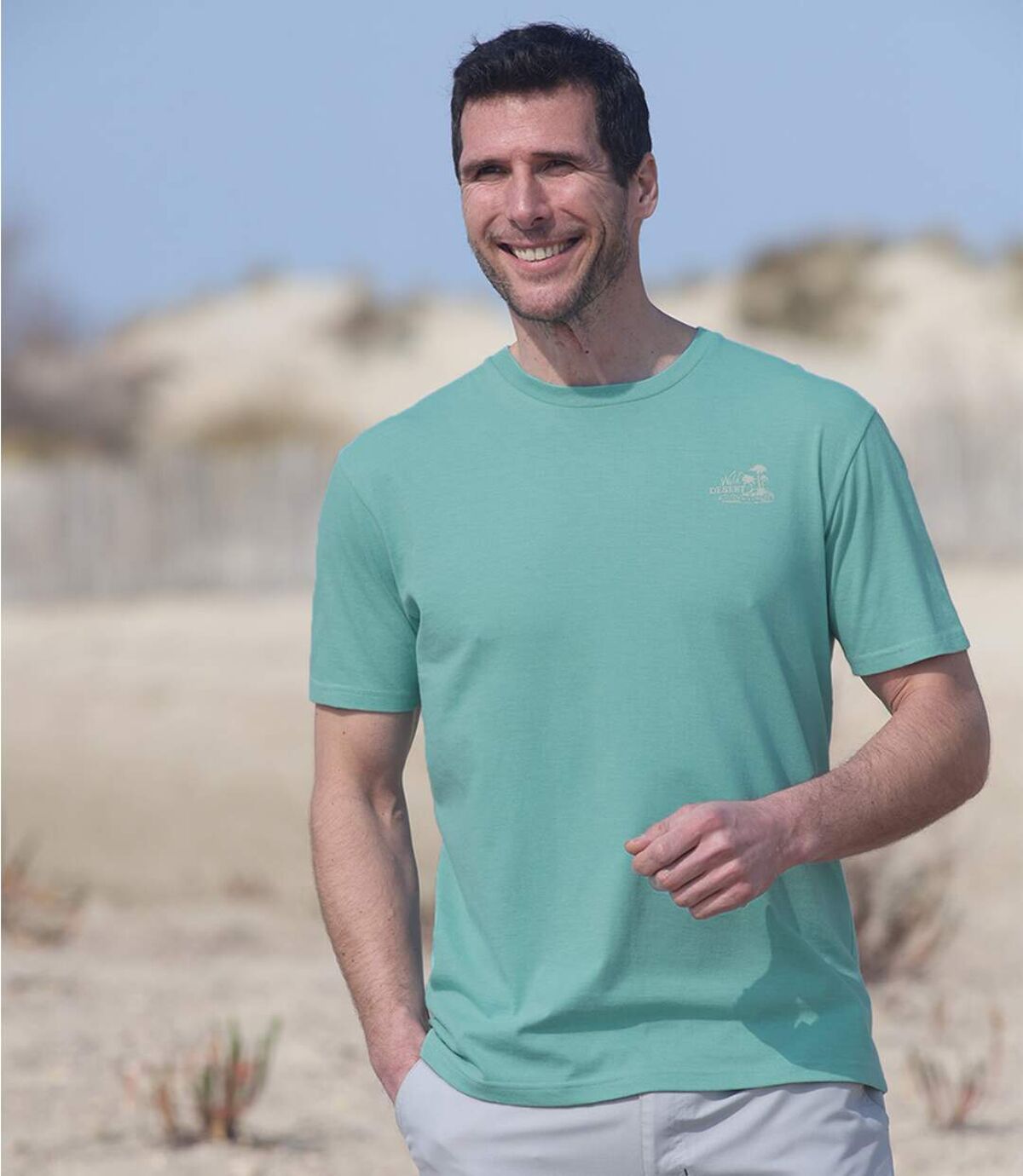 Sada 3 jednobarevných triček Desert Atlas For Men