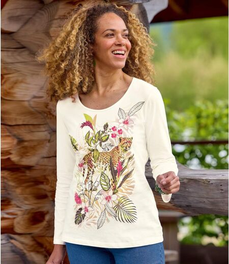 Tee-Shirt Imprimé Panthère 