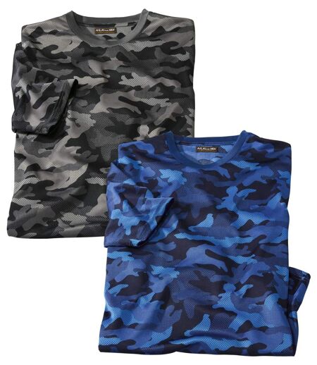 Set van 2 camouflage T-shirts