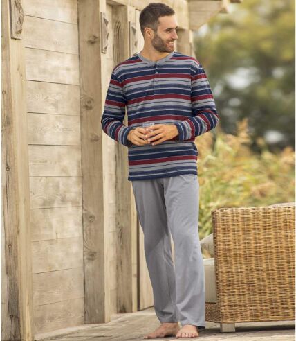 Men's Striped Soft Cotton Pyjamas