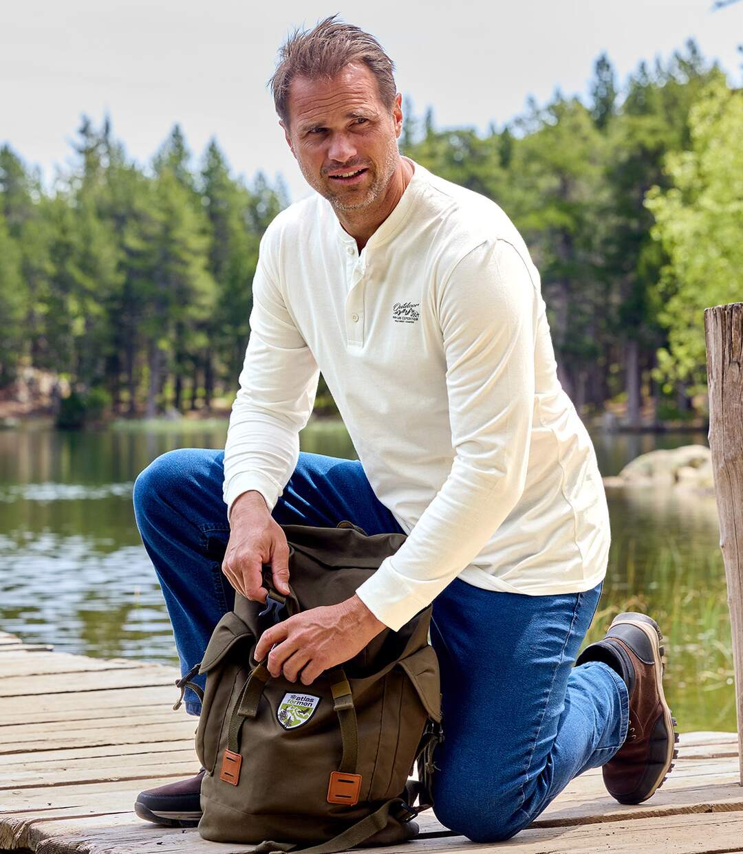 3er-Pack Henleyshirts Outdoor-2