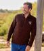 Pack of 3 Men's Mottled Brushed Fleeces-4