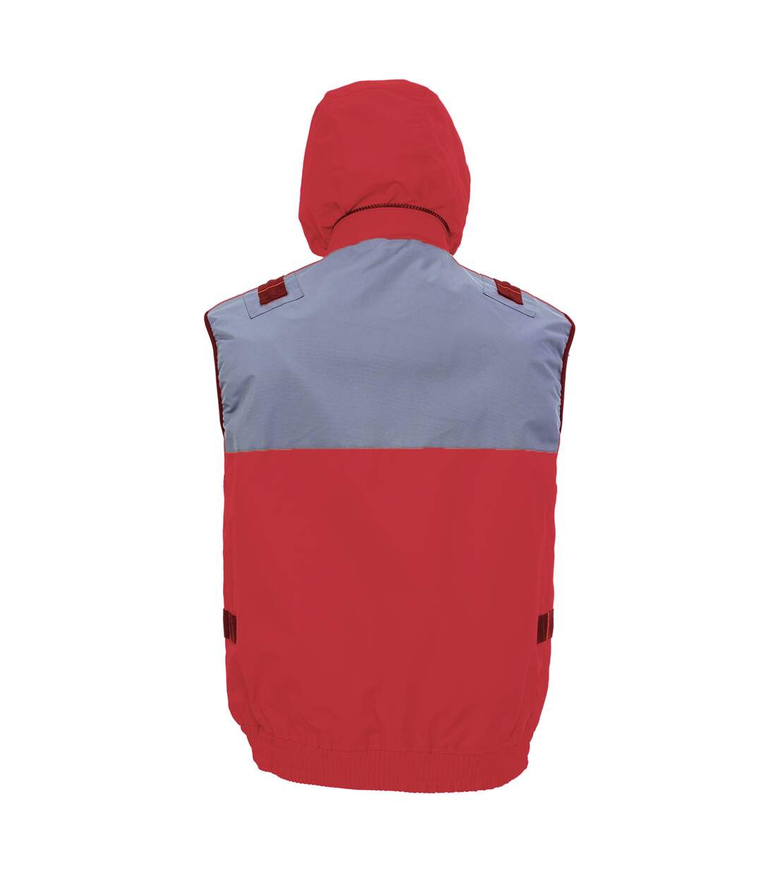 Result Work-Guard Mens X-Over Sleeveless Gilet (Red/Grey)
