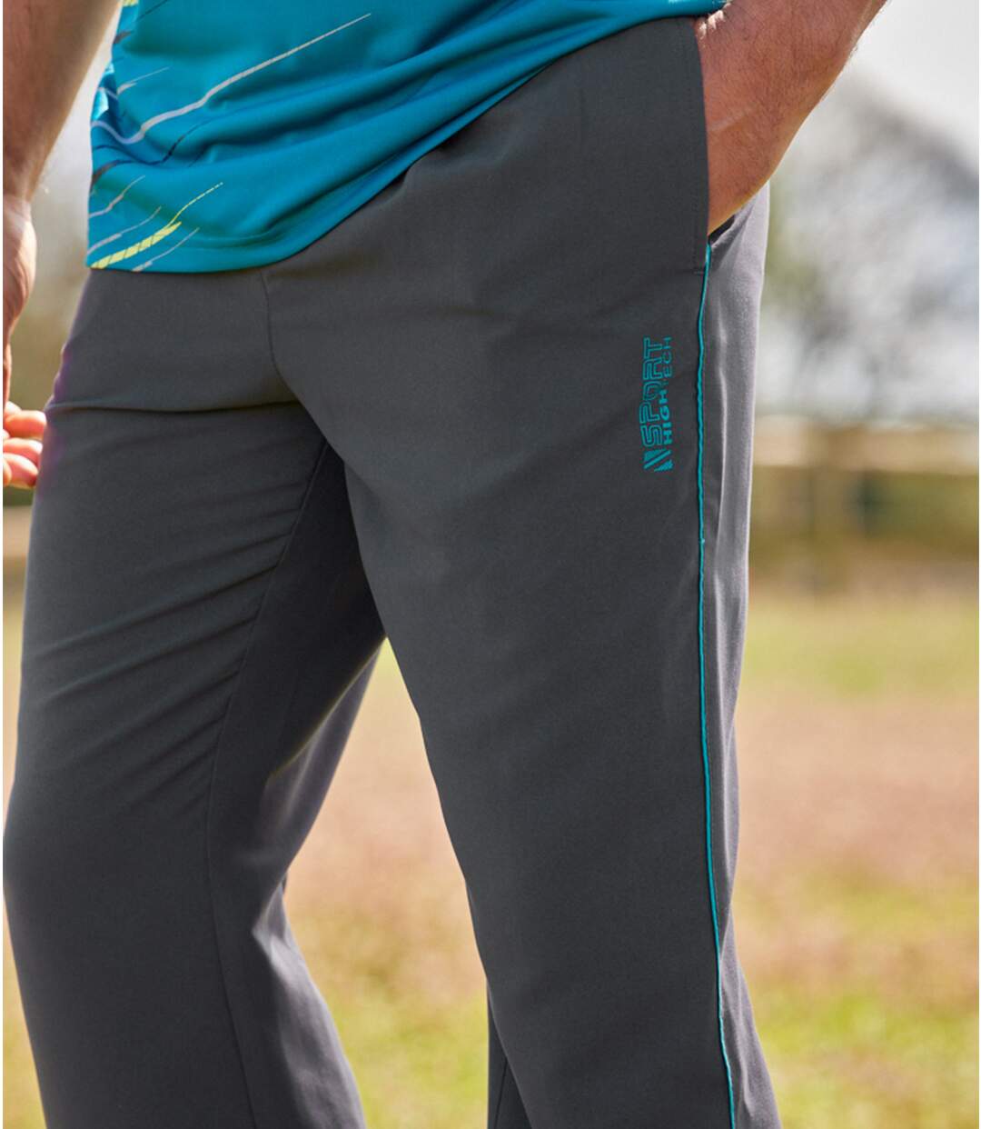 Sportowe spodnie z mikrofibry Atlas For Men