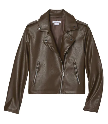 La Veste Simili-Cuir Style Perfecto