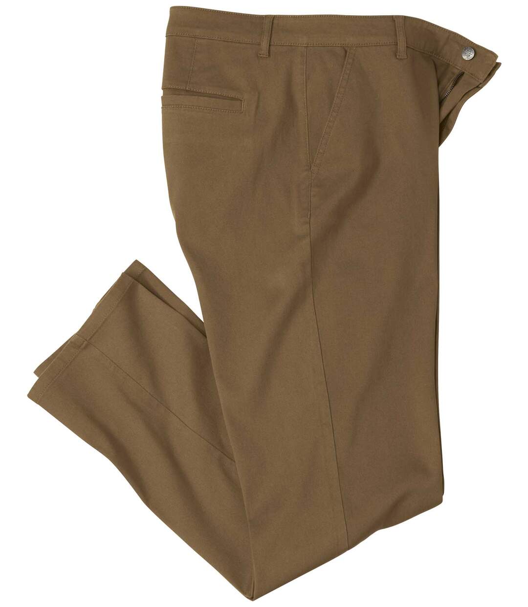 Men's Stretchy Twill Chino Pants - Light Brown-2