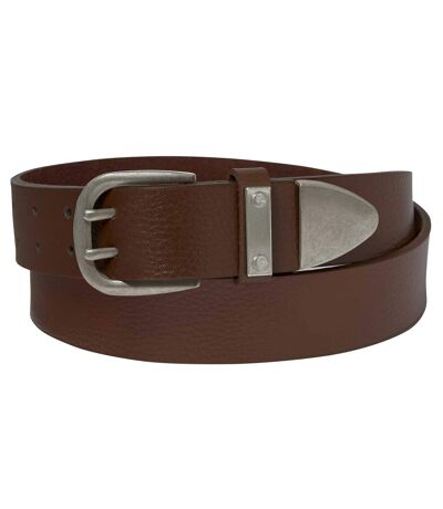 Men's Stylish Split Leather Brown Belt