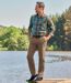 Men's Brown Casual Chino Trousers