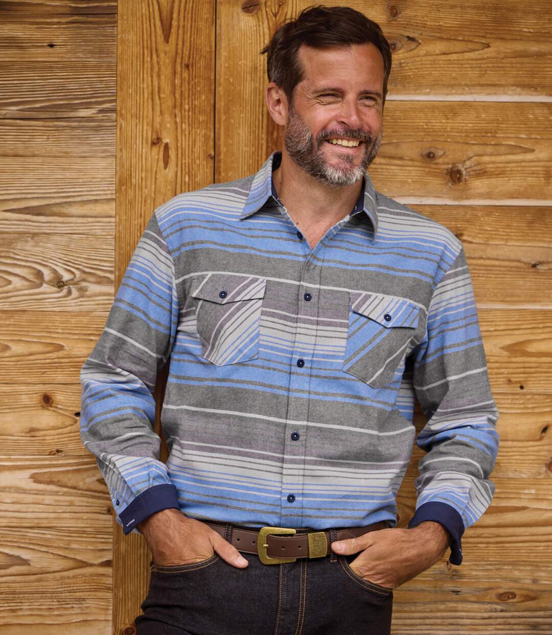 La Chemise Flanelle Rayée-5