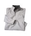 Men's Microfleece Half Zip Sweater - Pearl Gray