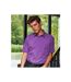 Mens short sleeve formal poplin plain work shirt rich violet Premier