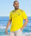 Pack of 2 Men's Xtrem Sport Print T-Shirts - Black Yellow Atlas For Men