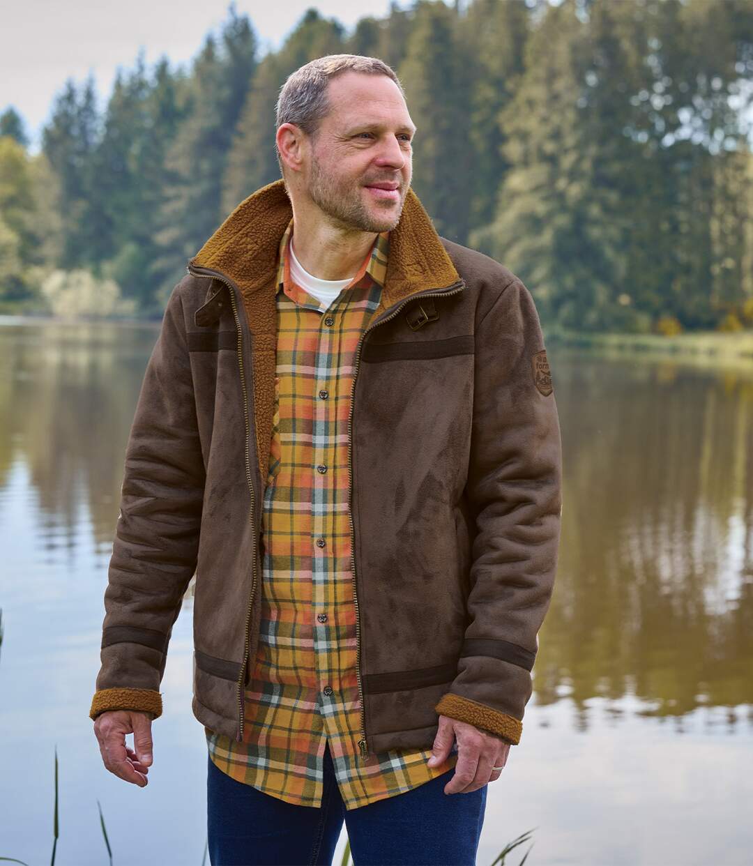 Blouson Aventurier Suédine Fourré Sherpa-5