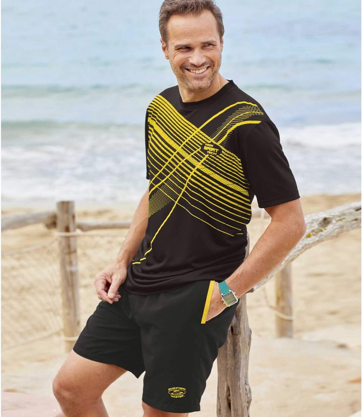 Pack of 2 Men's Microfiber Navy Beach Shorts Atlas For Men