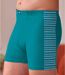 Pack of 2 Men's Patterned Boxer Shorts - Turquoise Grey-2