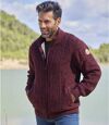 Pletený svetr zateplený umělým beránkem Atlas For Men