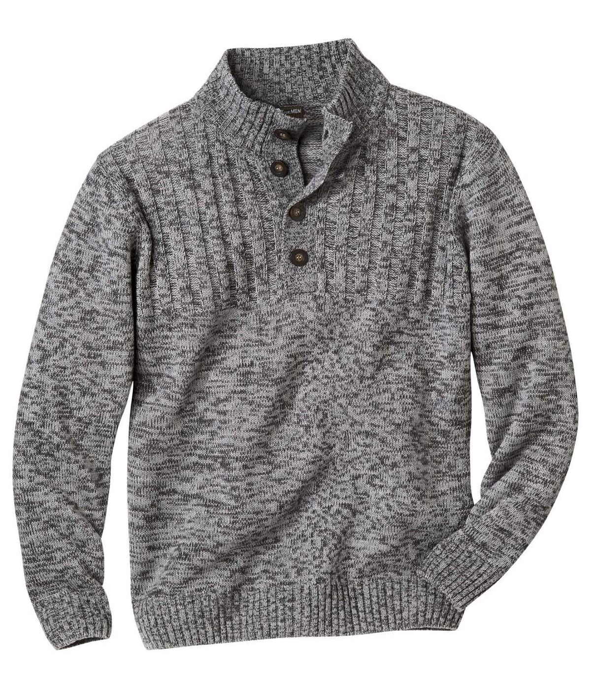 Men's Grey Cozy Knit Sweater Atlas For Men