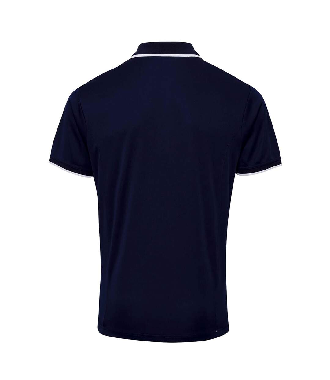 Premier Mens Contrast Coolchecker Polo Shirt (Navy/White)