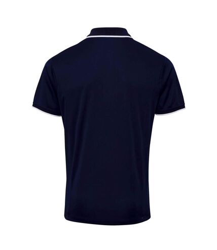 Polo hommes bleu marine/blanc Premier Premier