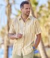 Gestreiftes Hemd Ibiza aus Krepp-Stoff Atlas For Men