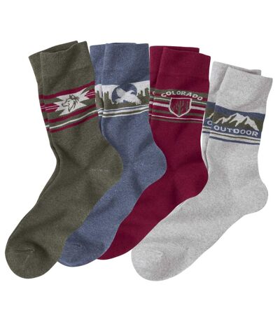 Set van 4 paar originele sokken 