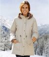 Women's Stylish Cream Winter Coat Atlas For Men