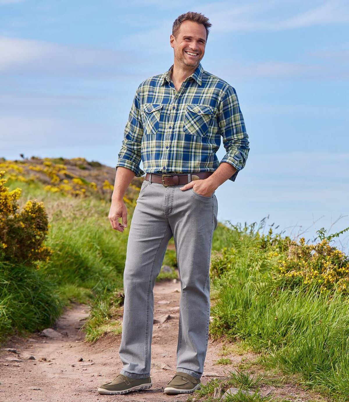 Geruit overhemd van flanel Yellowstone  Atlas For Men