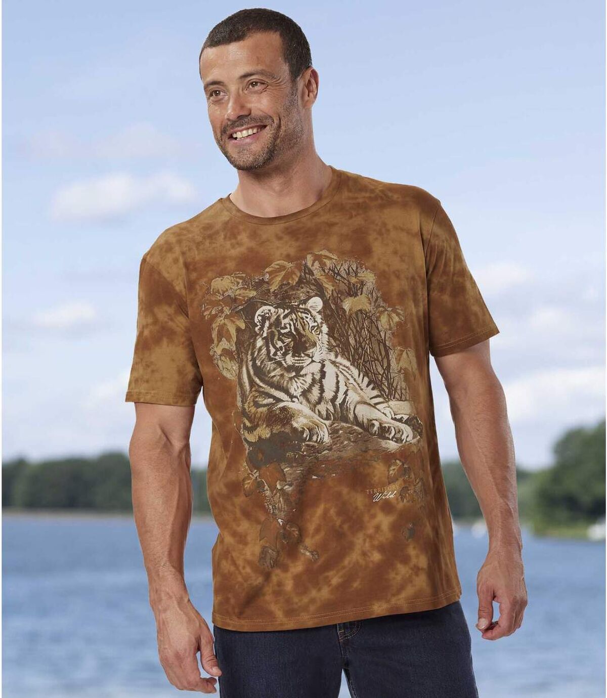 Batikové tričko Tiger Atlas For Men