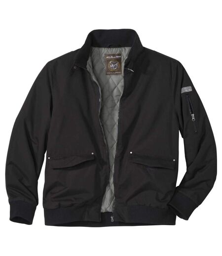 Men's Black Quilted Wild Outdoor Jacket